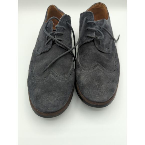Clarks Other - Clarks Broyd Wing Mens Size 7.5 M Oxford Navy Blue Suede Lace Up Dress Shoes
